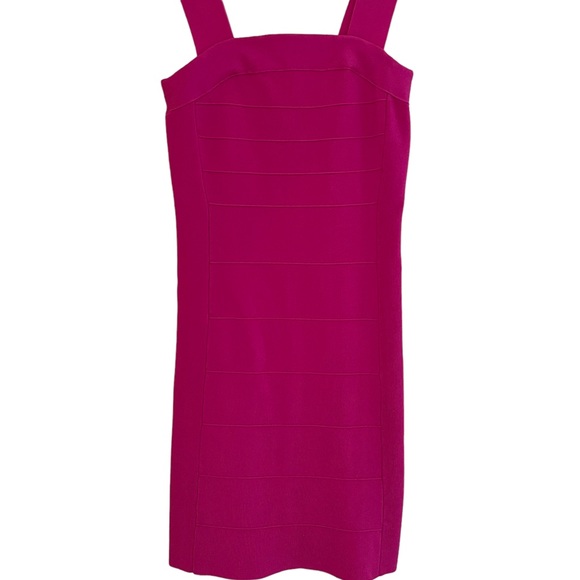 Express Magenta Pink Bodycon Bandage Style Mini Dress XS - Picture 1 of 7